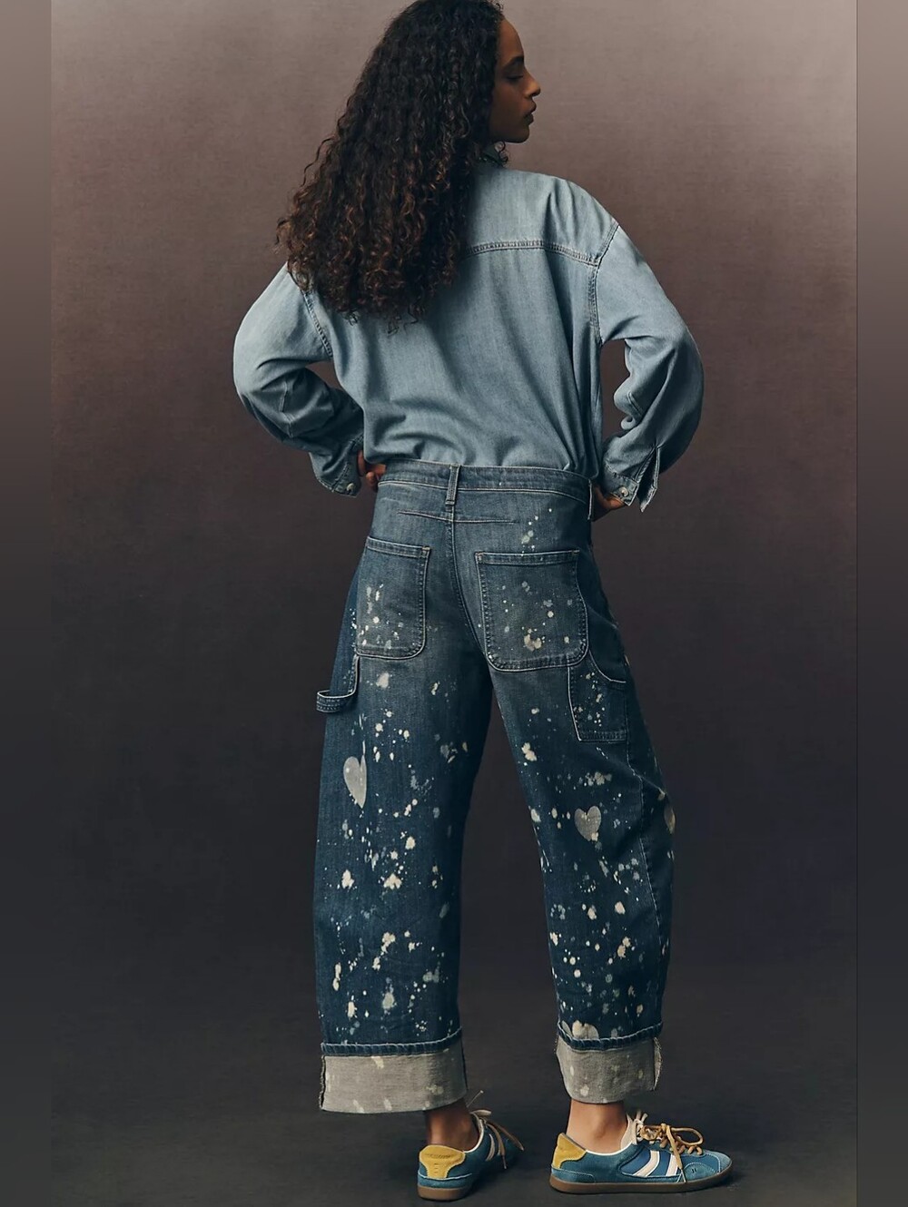 Pilcro  By Anthropologie The Kayden Barrel Carpenter Jeans - Picture 3 of 4